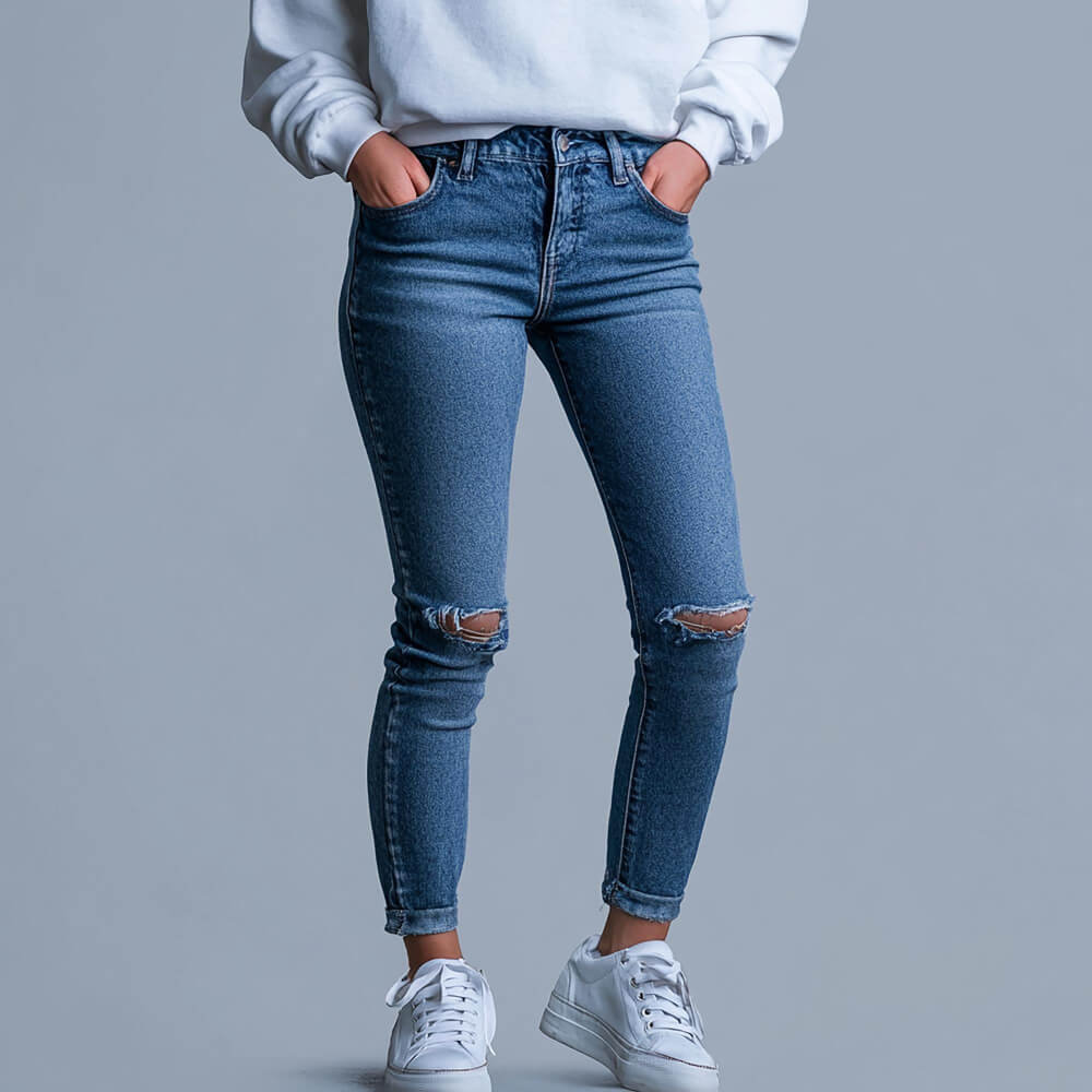 Women's Skinny Fit Stretch Denim Jeans